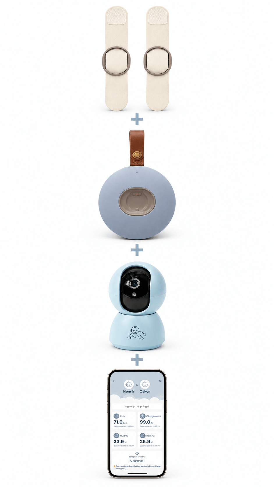 BabySensor Relax Twin Bundle - Trygghet til 2 - BabySensor