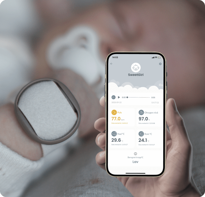 BabySensor Relax - Smart babycall med sensor og 4G (alltid på nett) - BabySensor
