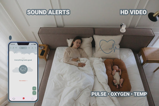 BabySensor Relax Package with Camera – Best in Test 2025 | Smart baby monitor with sensor, camera, and 4G (always online)